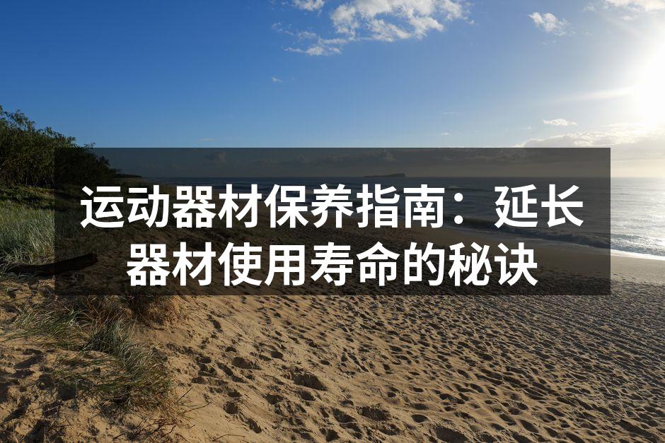 定期清洁器材,保持最佳状态